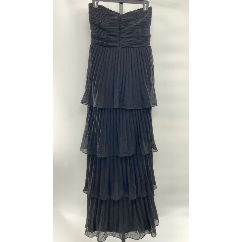 Lulu's Black Strapless Tiered Dress